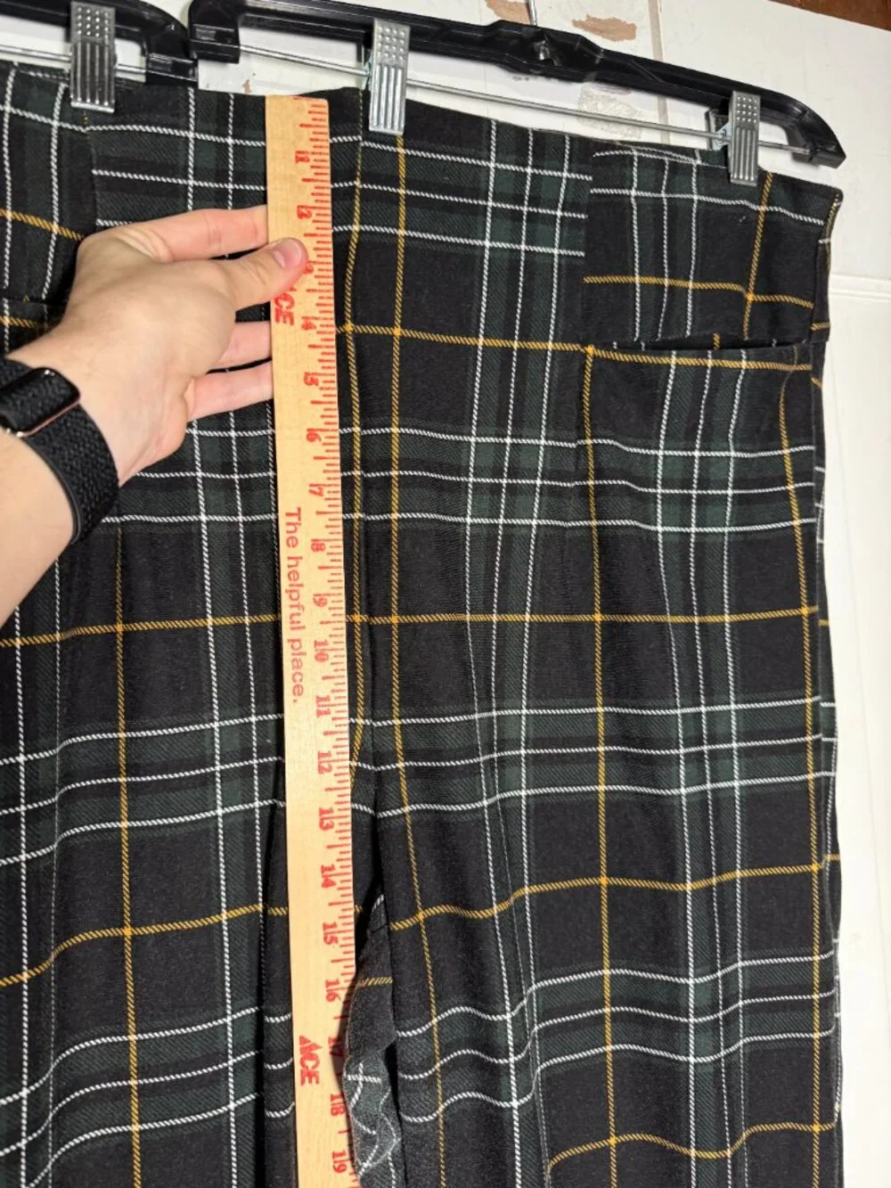 Torrid Pencil Studio Luxe Ponte Pant in Study Plaid Deep Black Size 4X / 26 - Picture 5 of 9